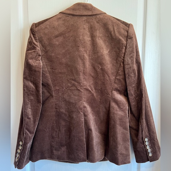 NWT Veronica Beard Reagan Dickey Corduroy Blazer Jacket Cocoa Brown $589 Size 6 - Picture 3 of 16